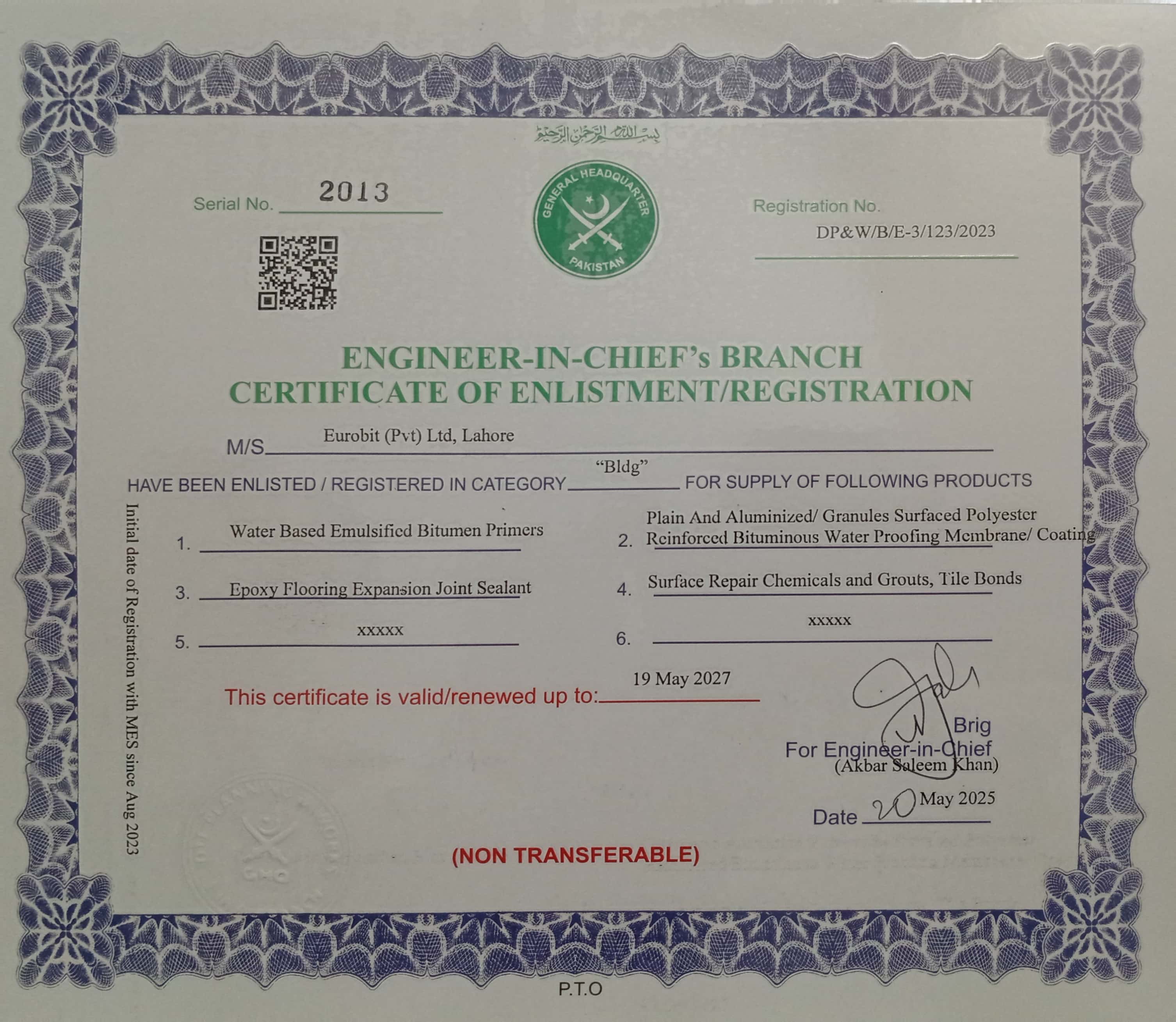 Cert of Eurobit